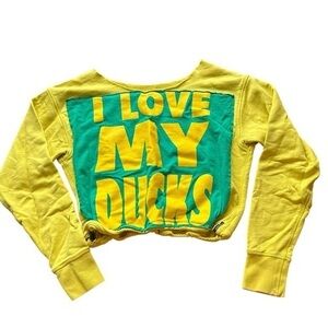 Women’s Oregon Ducks Crop Hoodie Size Small